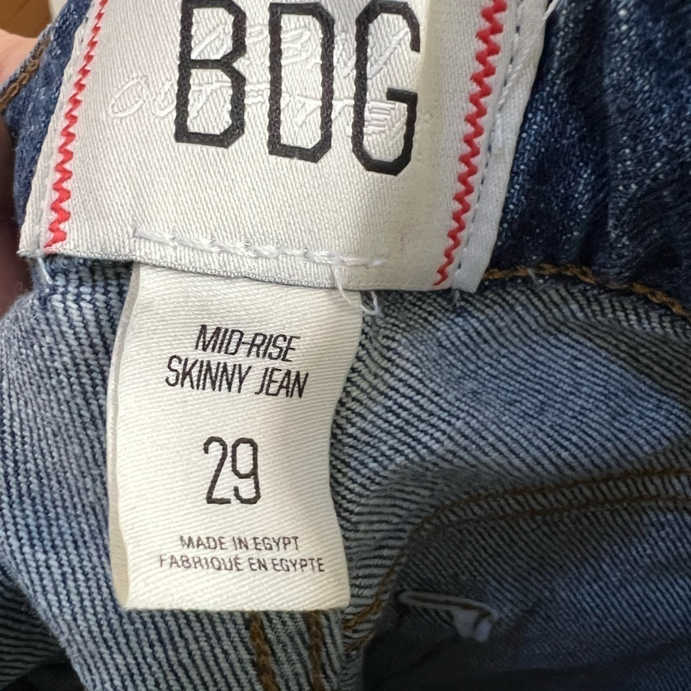 Urban Outfitter BDG mid-rise skinny jean women’s Blue Jeans size 29 - Picture 6 of 7